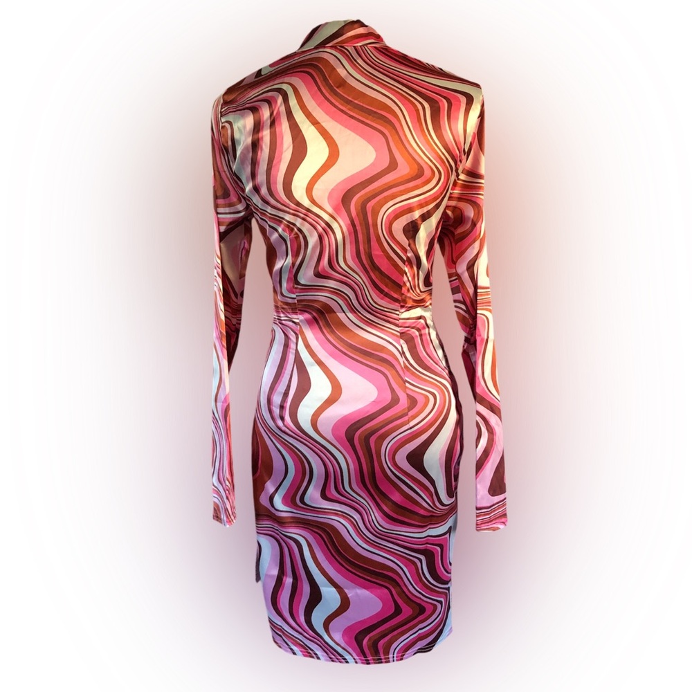 ASOS DESIGN Sexy Stunning Satin Feel/Stretchy Too MINI/MIDI Dress NWT!